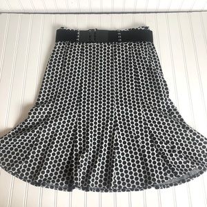 3 for $25 Black and White Polka Dot Skirt